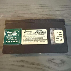 Surrender Cinema Virtual Encounters VHS Tape Black Yellow One Size